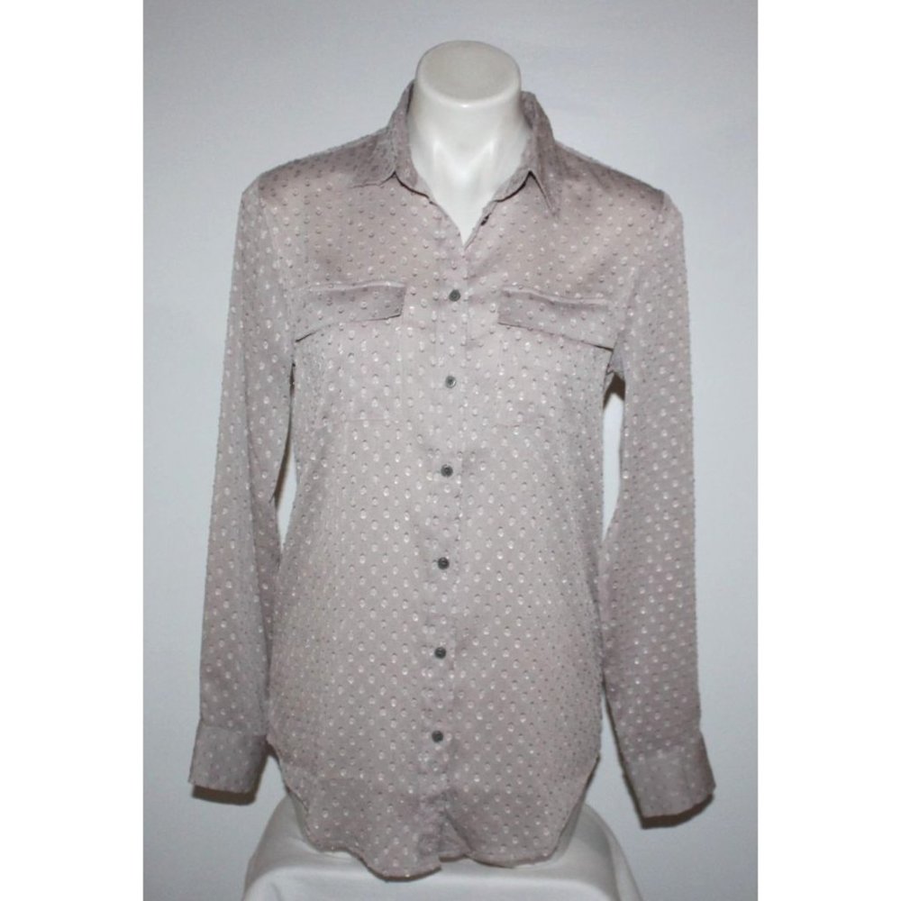 BANANA REPUBLIC Women's Beige Blouse Top Size S